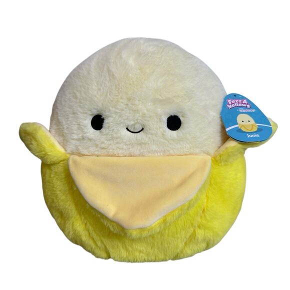 Squishmallows Fuzz A Mallows Junie The Yellow Banana 12 inch Stuffed Plush - Picture 1 of 11